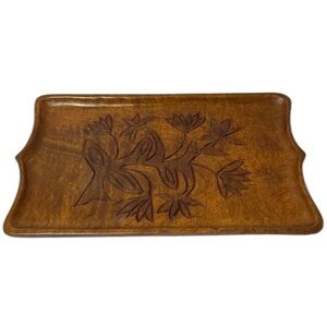 Carved Wooden Tray from Haiti